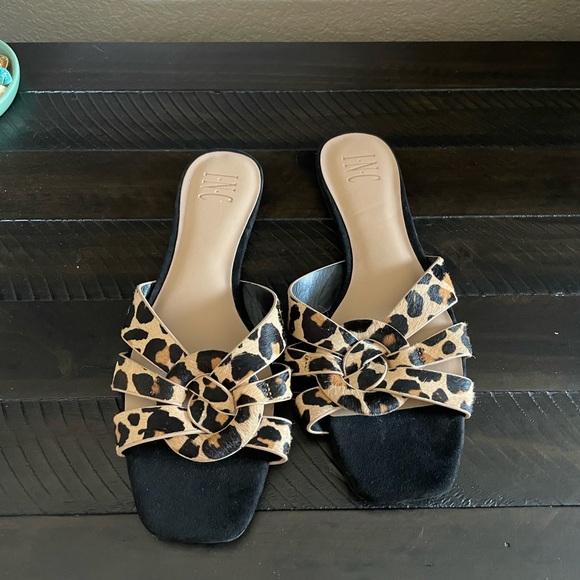 INC International Concepts Gargi Knotted Strap Leopard Slide Sandals - Picture 5 of 10